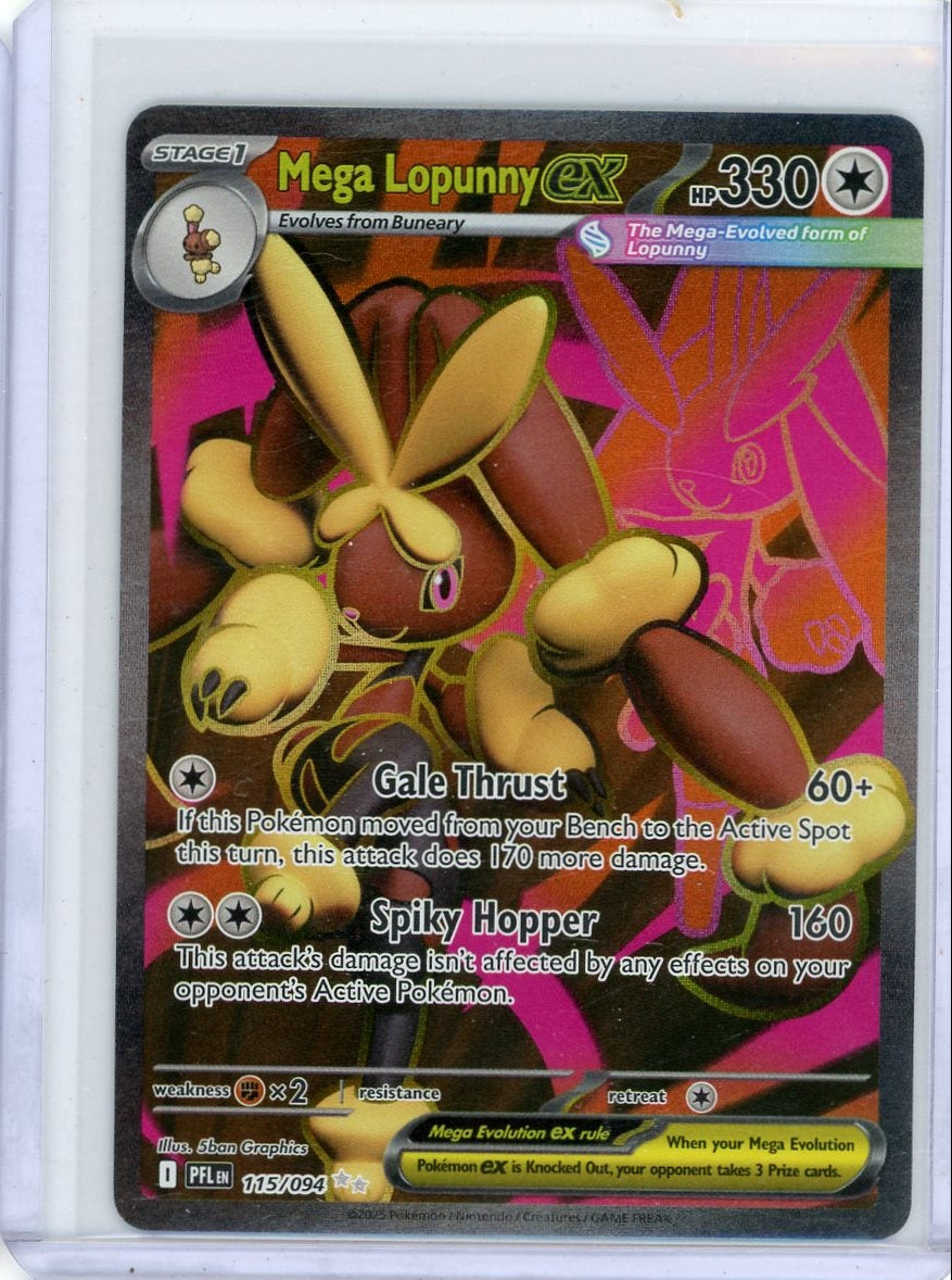 Mega Lopunny ex #128 Pokemon Phantasmal Flames