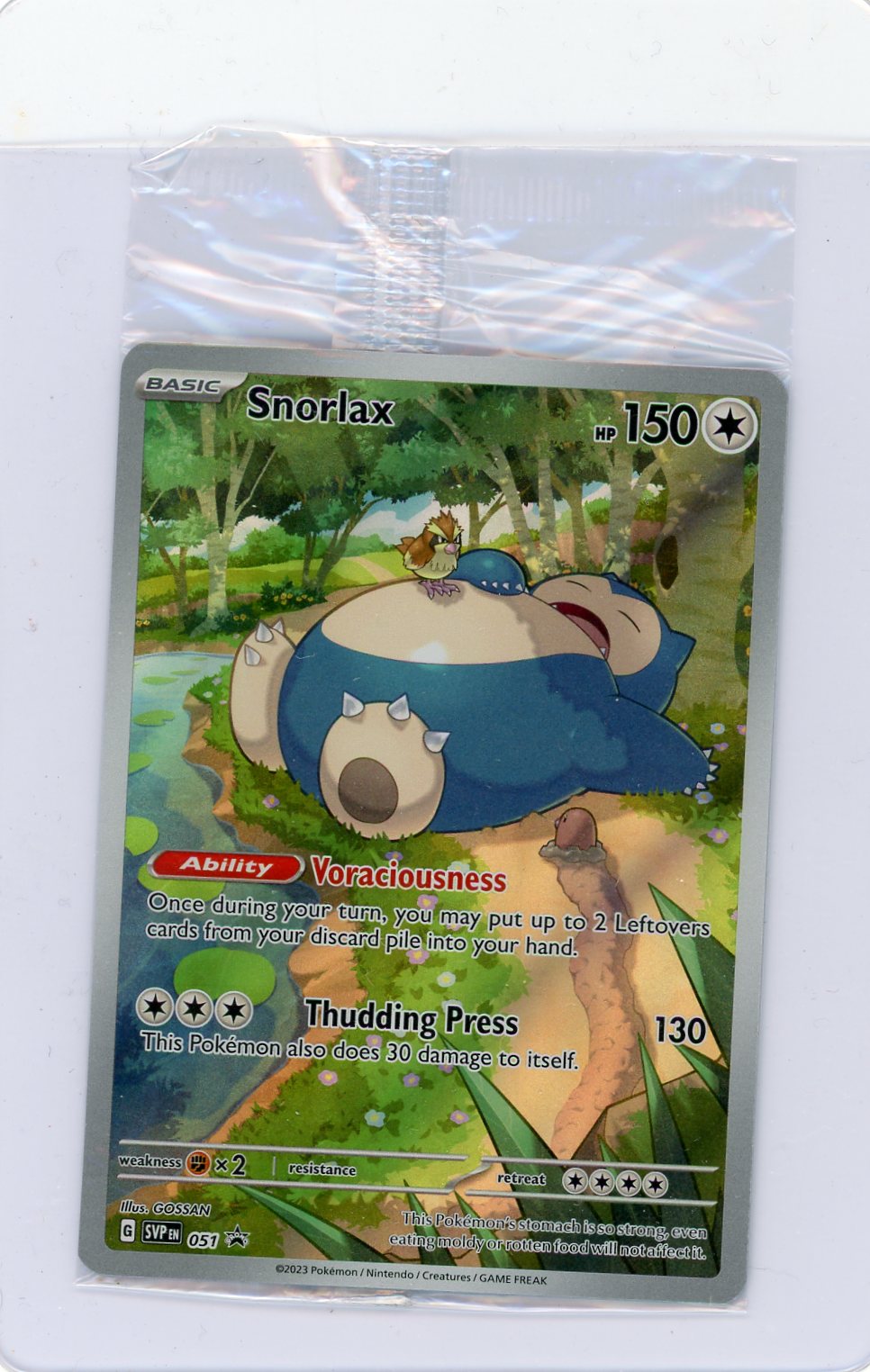 Snorlax 2023 Pokemon Black Star Promo SVP051 sealed – Piece Of The Game