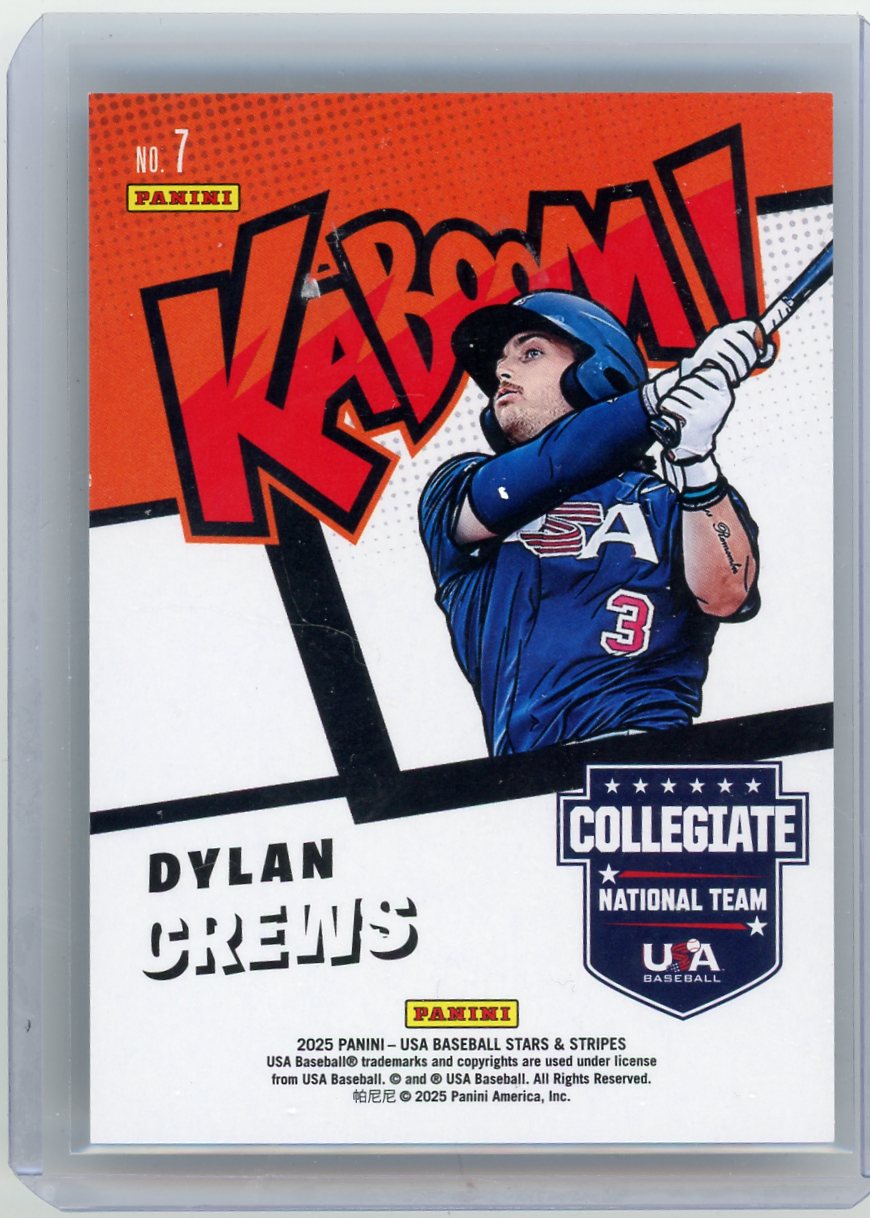 Dylan Crews 2025 Panini Team USA Kaboom!