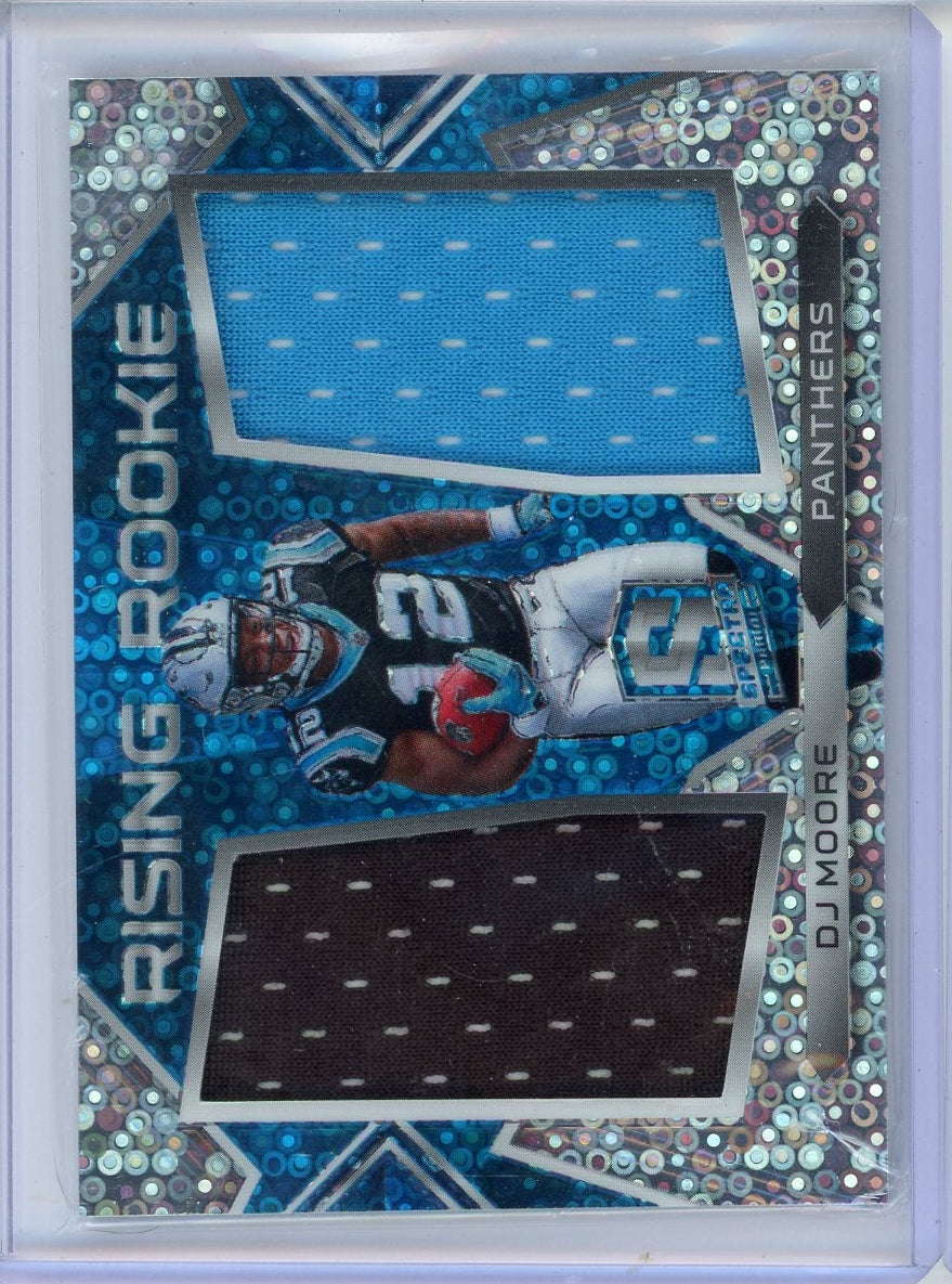 DJ Moore 2018 Panini Spectra Rising Rookie Patch #'d 22/99