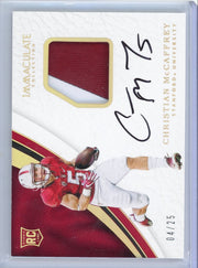 Christian McCaffrey 2017 Panini Immaculate Collegiate RPA #'d 04/25