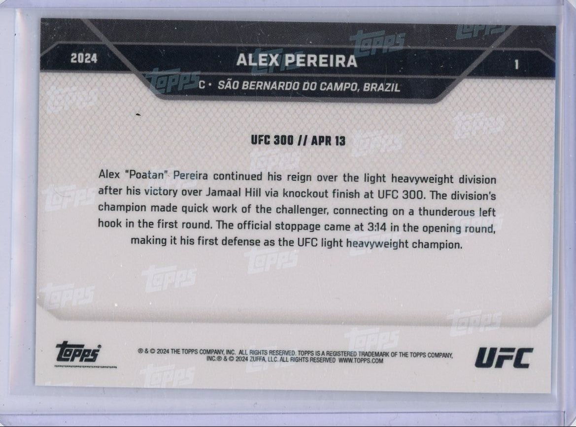 Alex Pereira 2024 Topps Now UFC #1