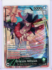 Dracule Mihawk One Piece The Azure Sea's Seven Leader Promo OP14-020