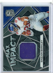 Saquon Barkley 2019 Panini Spectra Max Impact Patch #'d 53/199