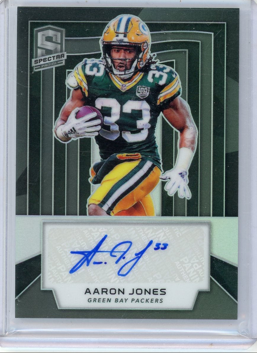 Aaron Jones 2019 Panini Spectra Auto #'d 57/99