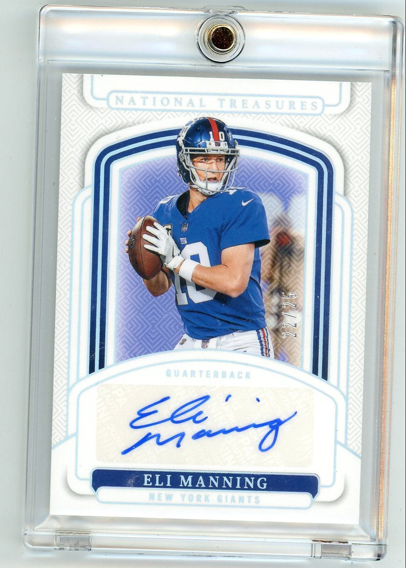 Eli Manning 2024 Panini National Treasures autograph 