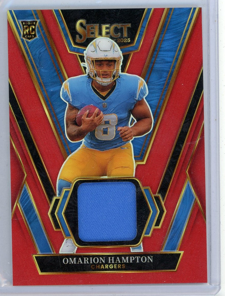 Omarion Hampton 2025 Panini Select Patch RC