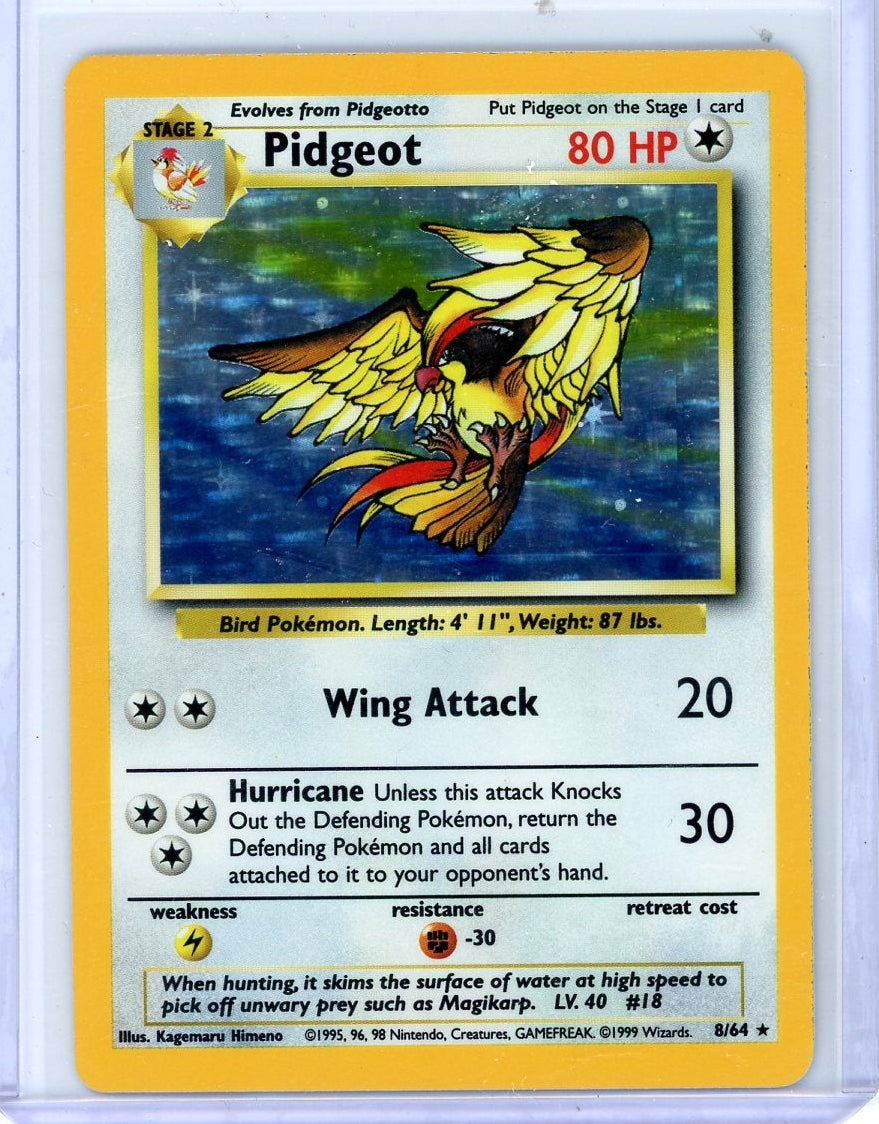 Pidgeot Pokémon Jungle (No Stamp) Holo #8/64