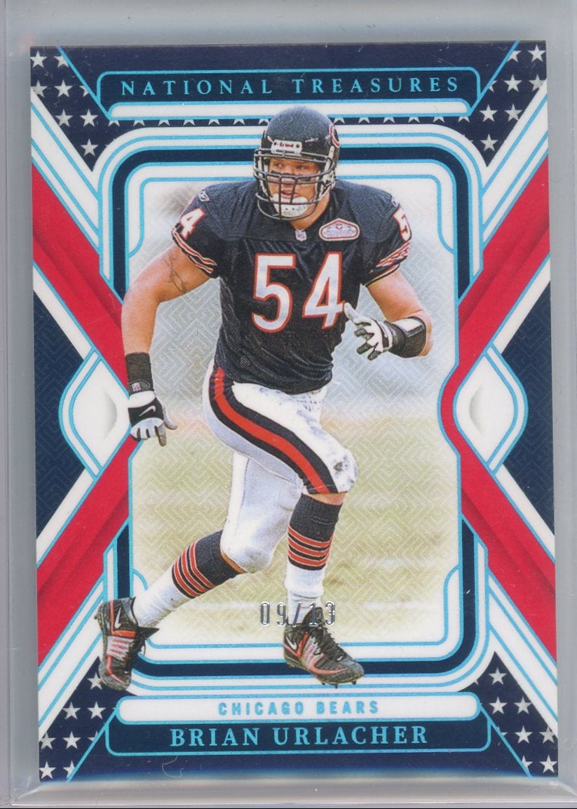 Brian Urlacher 2024 Panini National Treasures Stars & Stripes #'d 09/13