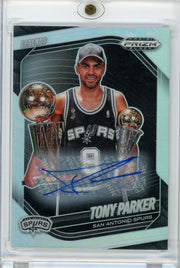 Tony Parker 2025 Panini Prizm Black Autograph