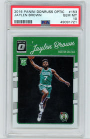 Jaylen Brown 2016 Panini Donruss Optic rookie card PSA 10