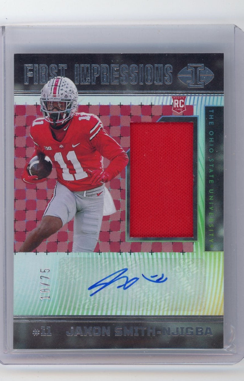 Jaxon Smith-Njigba 2023 Chronicles Draft Picks Illusions First Impressions Autographed Memorabilia 