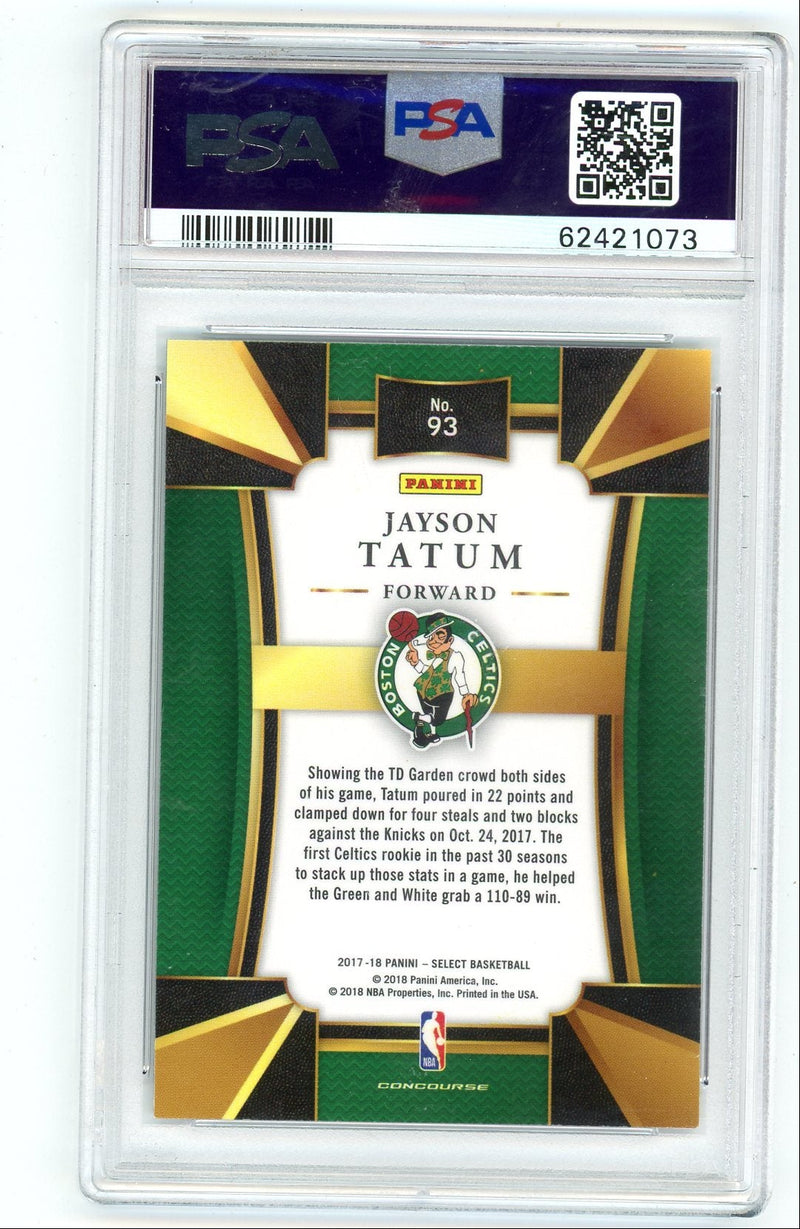 Jayson Tatum 2017 Panini Select rookie card 