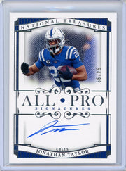 Jonathan Taylor 2025 Panini National Treasures All Pro Signatures #'d 64/99