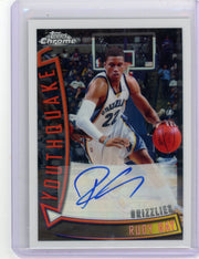 Rudy Gay 2008-09 Topps Chrome Youthquake Refractor Autograph #'d 135/165