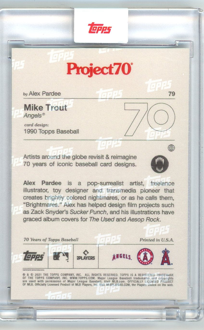 Mike Trout 2021 Topps Project70 By Alex Pardee #79