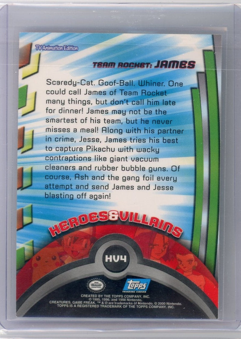 Team Rocket: James 2000 Pokémon / Topps TV Animation Edition (blue Topps logo) 