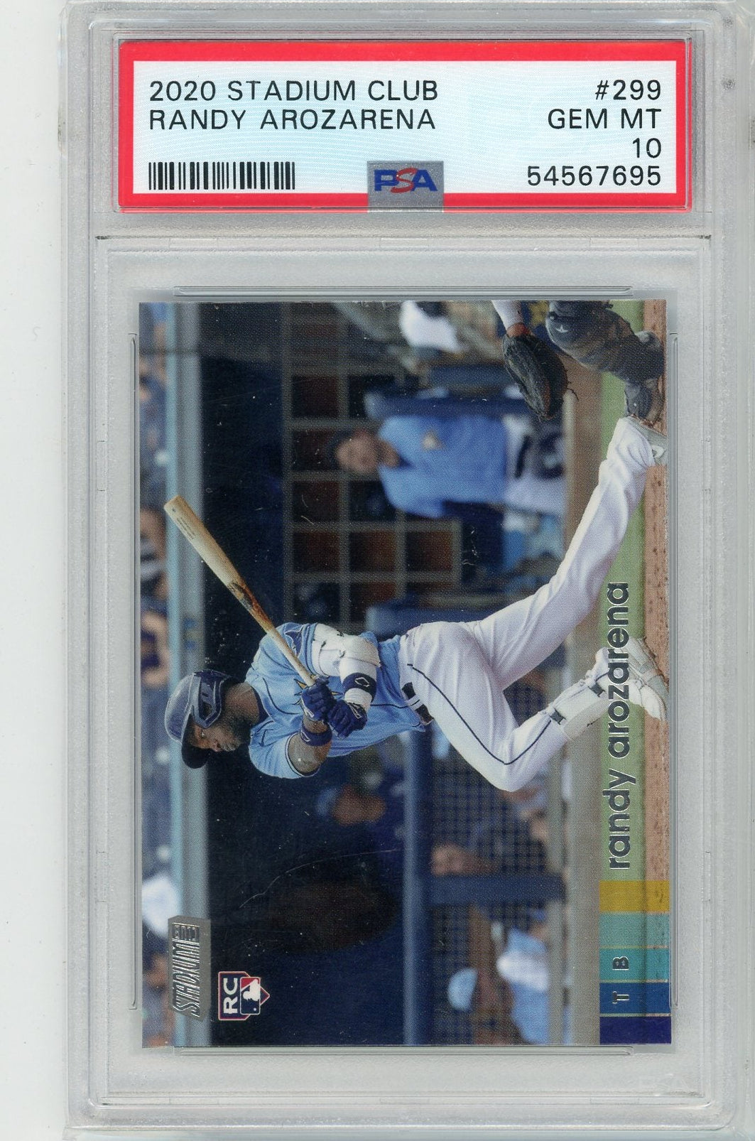 Randy Arozarena 2020 Topps Stadium Club rookie card PSA 10