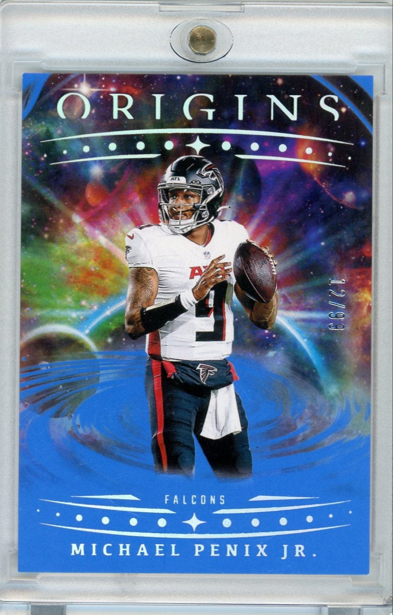 Michael Penix Jr. 2025 Panini Origins blue 