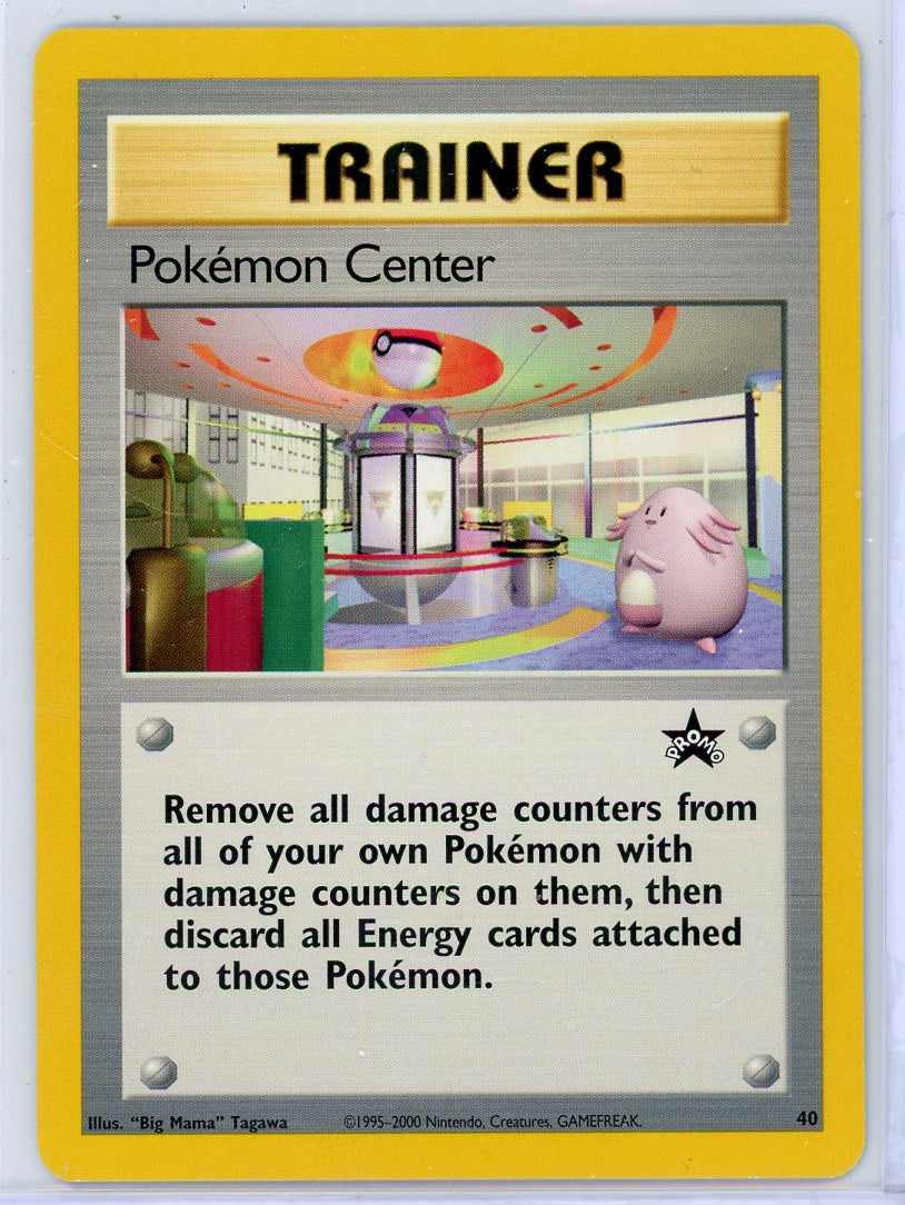 Pokemon Center WoTC Promo 2000 Pokemon Black Star Promo #40 LP/NM