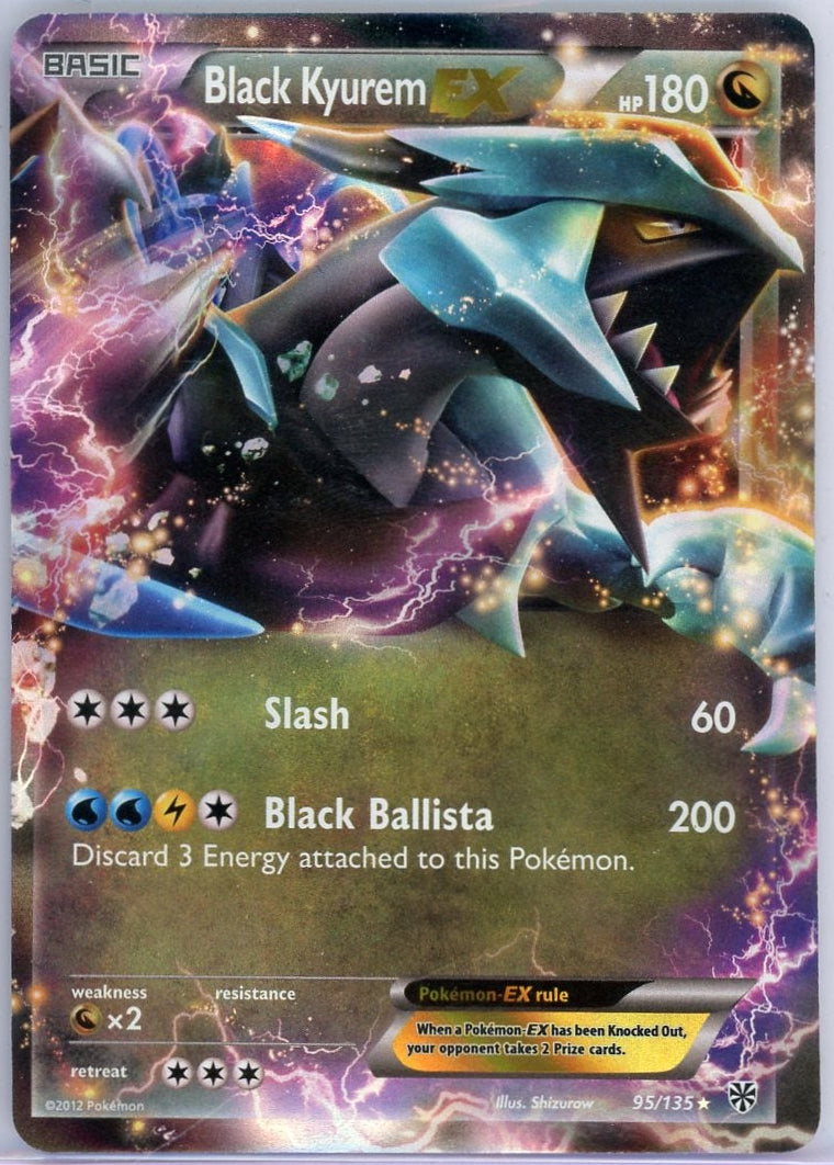 Black Kyurem EX Pokemon Plasma Storm #95/135