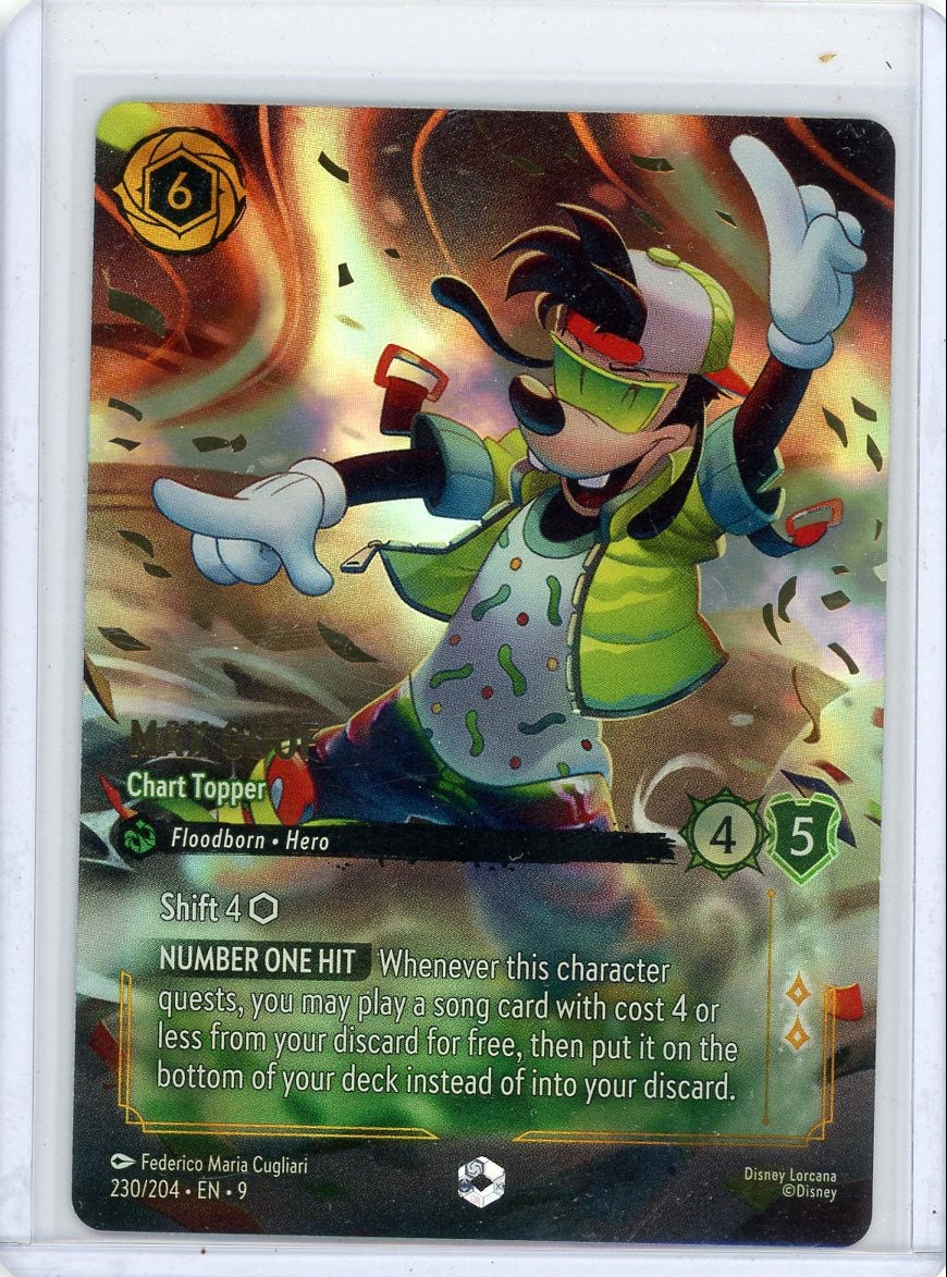 Max Goof Chart Topper Disney Lorcana Fabled Enchanted rare #230/204