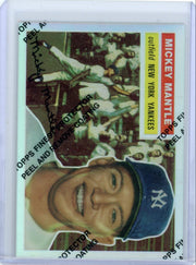Mickey Mantle 1996 Topps Chrome Reprint Refractor w/ peel #135