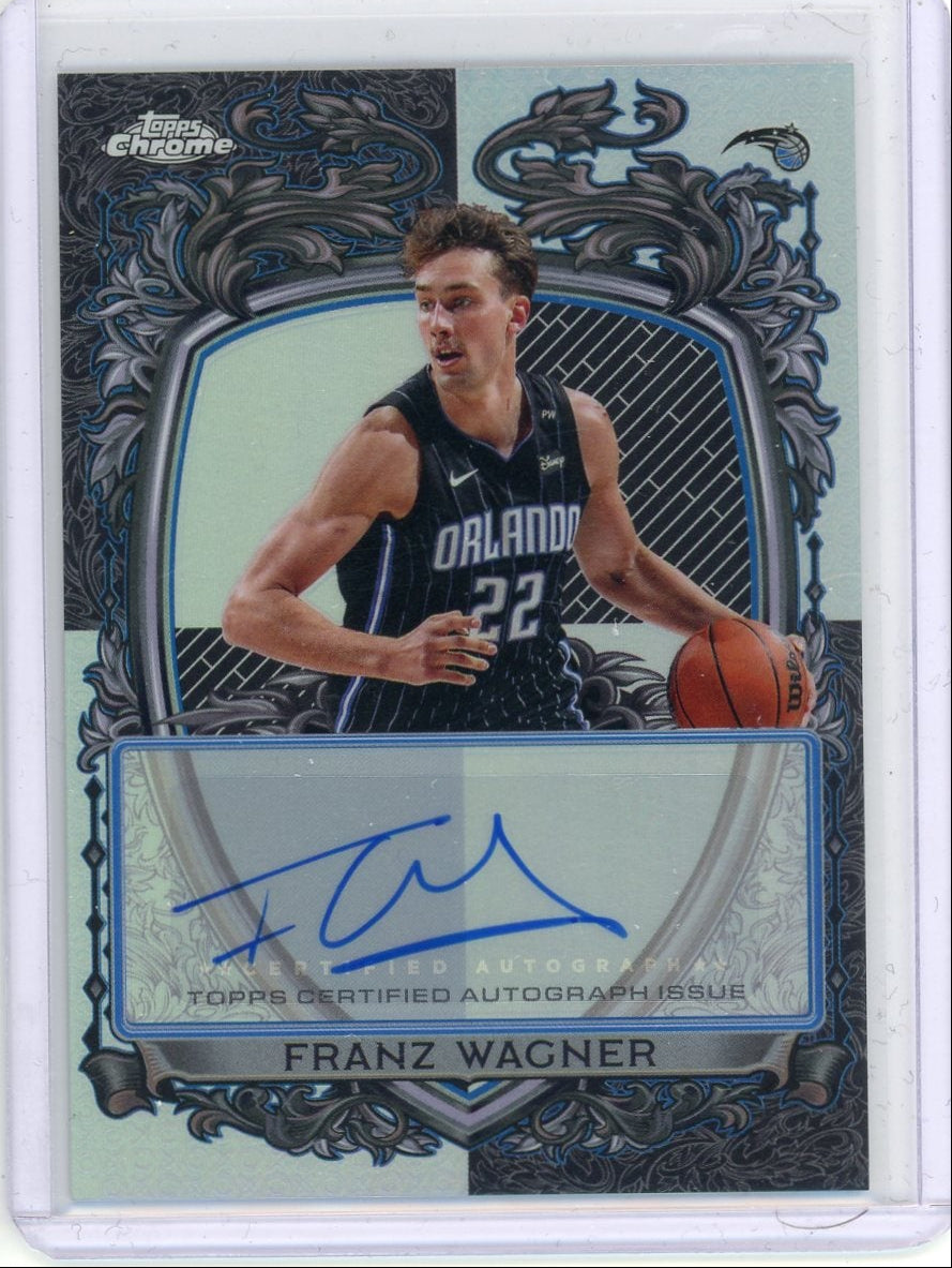 Franz Wagner 2025 Topps Chrome Signature Style Refractor Auto