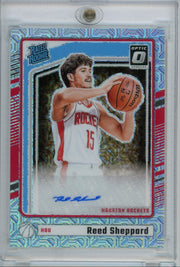 Reed Sheppard 2024-25 Panini Donruss Optic FOTL autograph rookie card mojo prizm