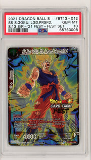 SS Son Goku, the Legend Personified S.13 Super Fan Fest #BT13-012 PSA 10