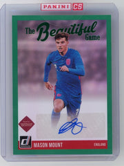 Mason Mount 2021-22 Panini Donruss World Cup The Beautiful Game autograph green holo