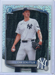 Cam Schlittler 2025 Bowman Chrome 1st Bowman Mojo