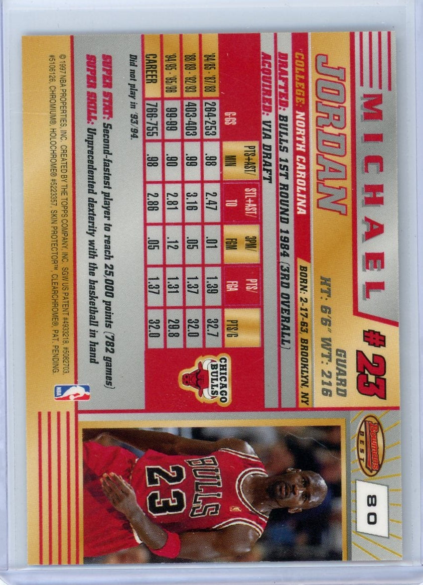 Michael Jordan 1997 Bowmans Best #80