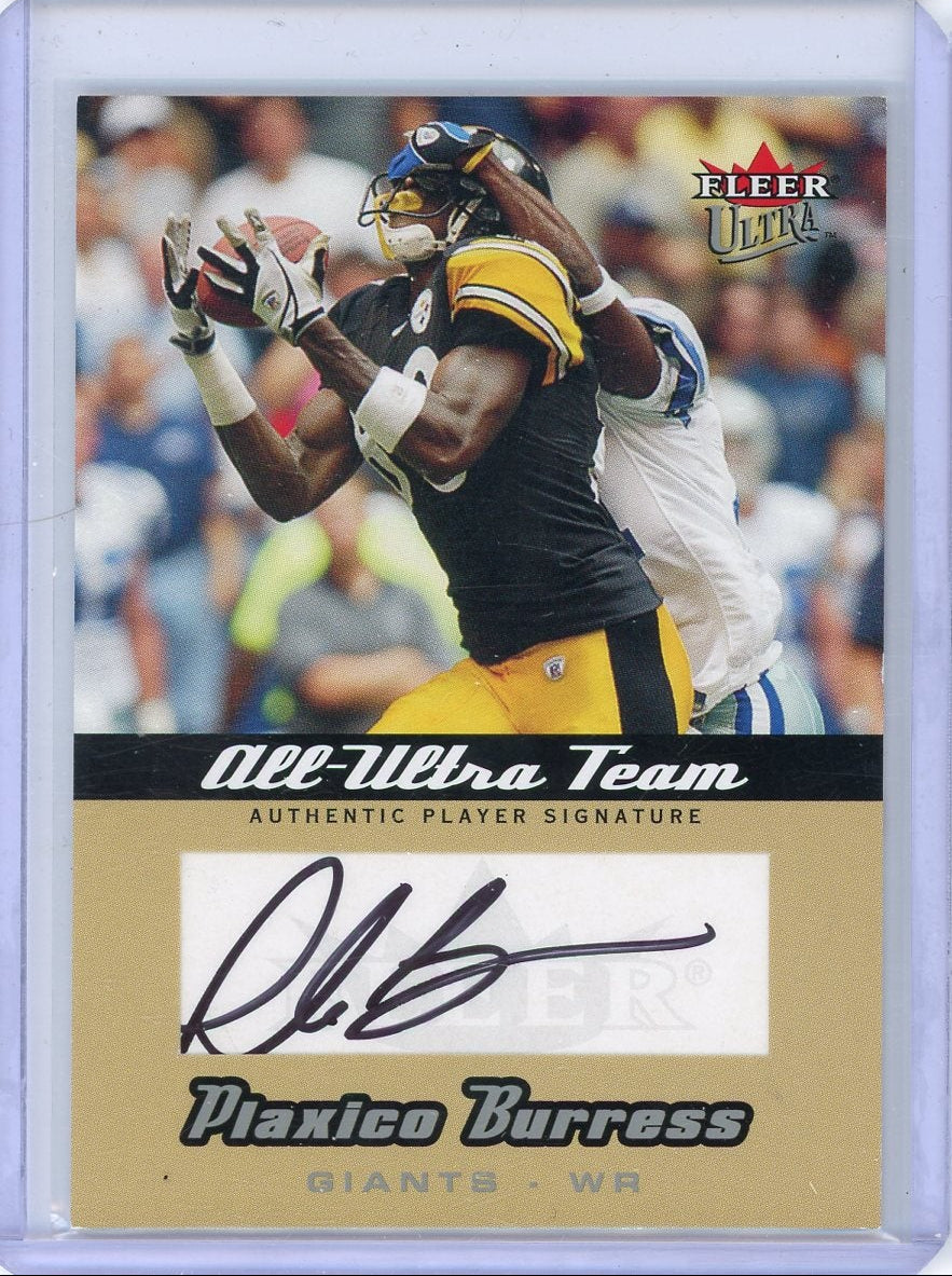 Plaxico Burress 2005 Fleer Ultra All-Ultra Team Autograph #'d 06/25