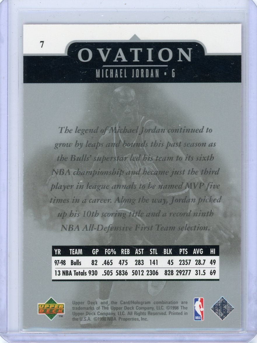 Michael Jordan 1998 Upper Deck Ovation