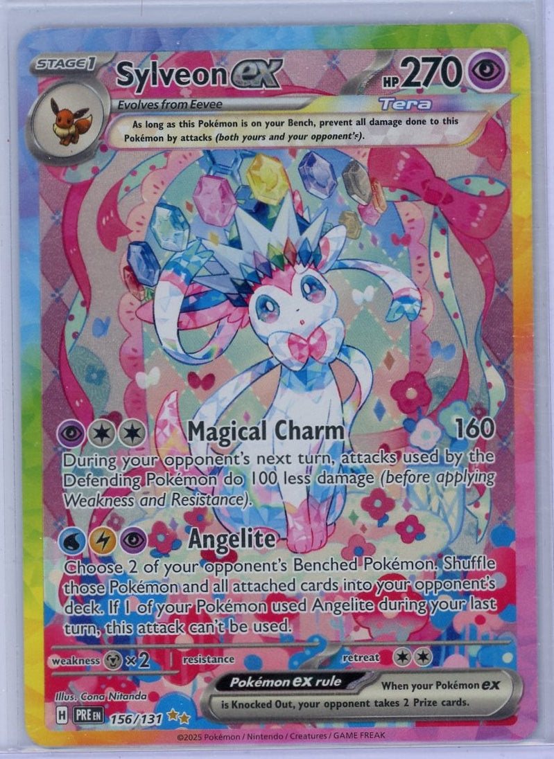Sylveon ex Pokémon Prismatic Evolutions Special Illustration Rare #156/131