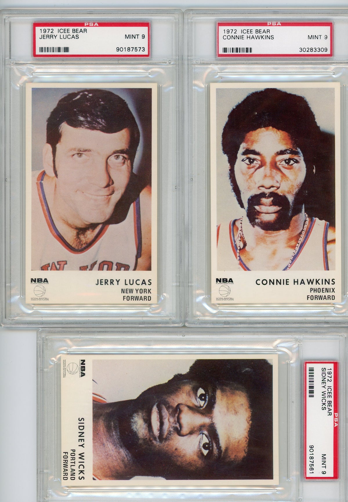 1972 Icee Bear Basketball Complete 20-card Set (19 PSA 9's, 1 PRO 9.5)