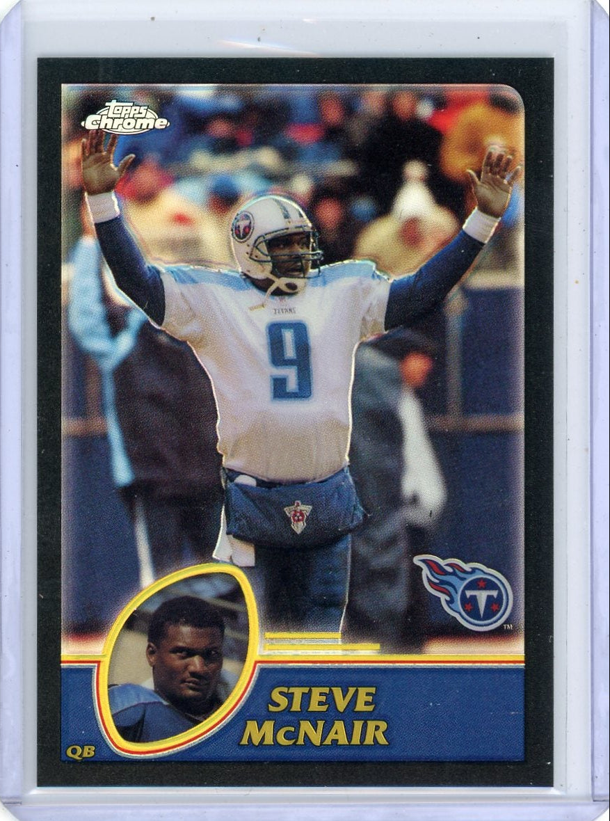 Steve McNair 2003 Topps Chrome Black Refractor #'d 247/599