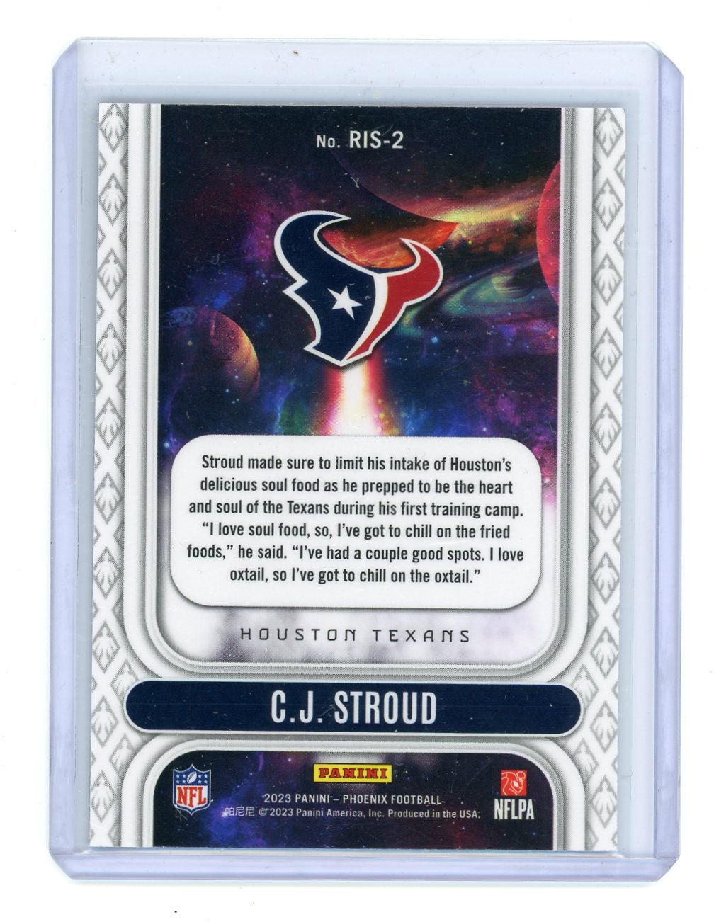 CJ Stroud 2023 Panini Phoenix Rookie Rising rookie card