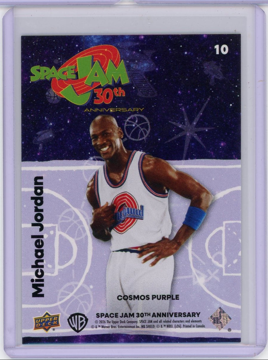 Michael Jordan 2026 Upper Deck Space Jam 30th Anniversary Cosmos Purple