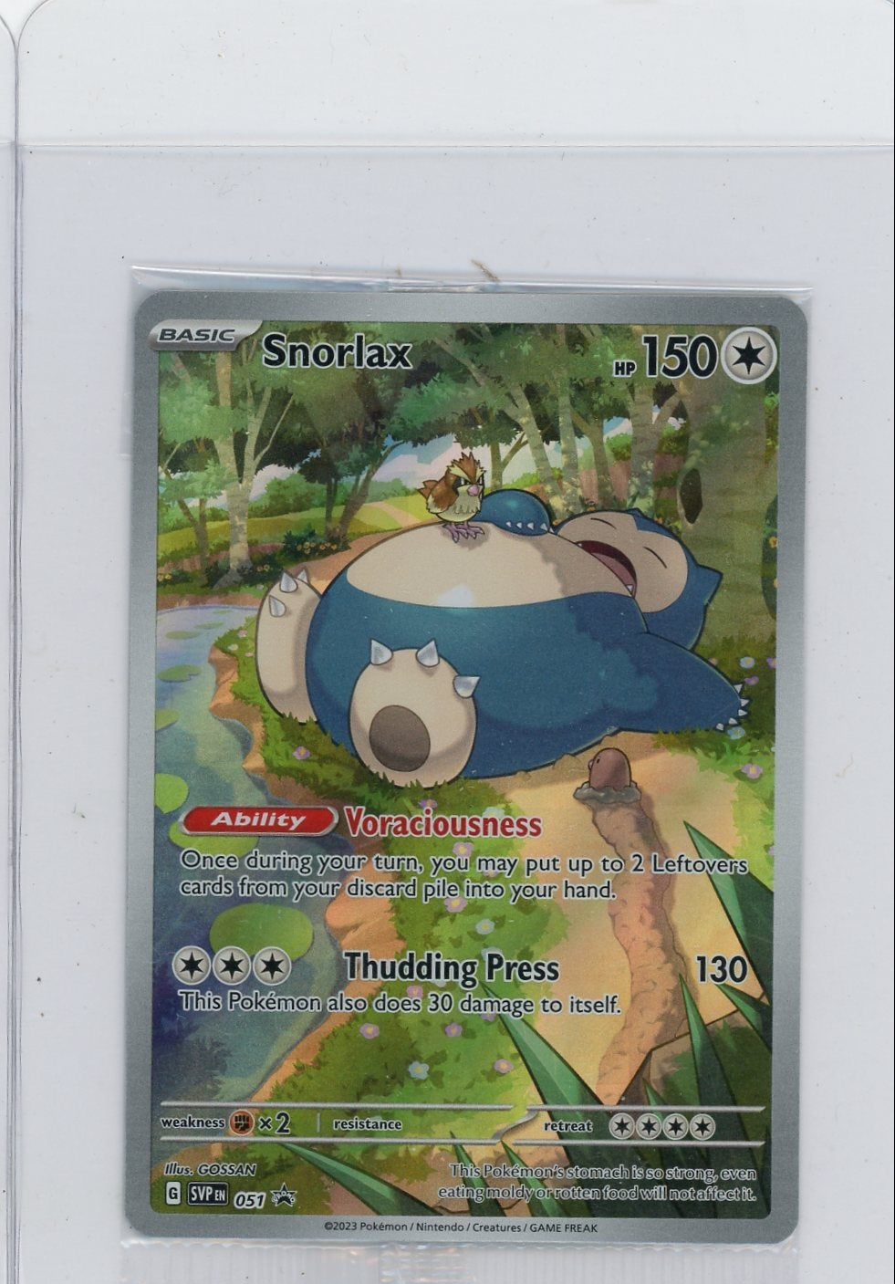 Snorlax Pokémon 151 Black Star Promo #051 (Sealed)