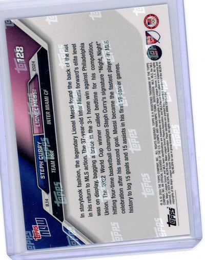 Steph Curry Lionel Messi 2024 Topps NOW #128