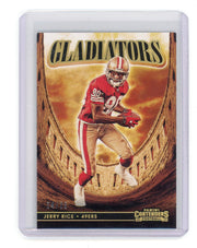 Jerry Rice 2021 Panini Contenders Gladiators Gold #'d 24/25
