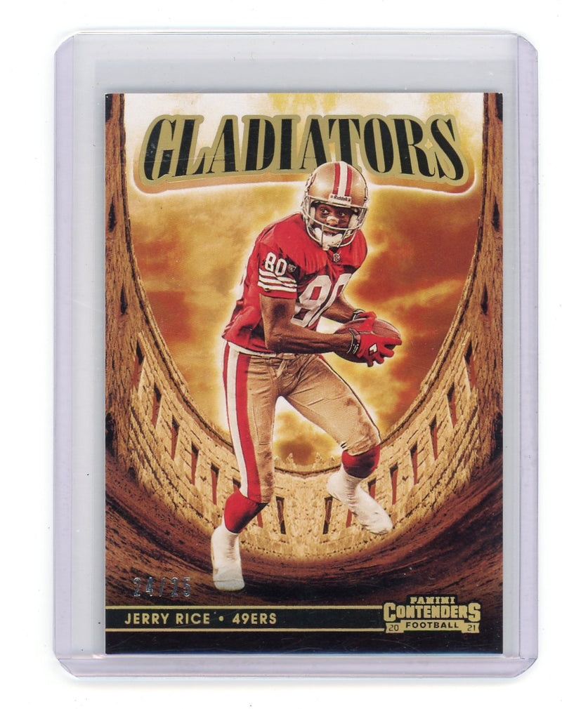 Jerry Rice 2021 Panini Contenders Gladiators Gold #'d 24/25 – Piece Of The  Game