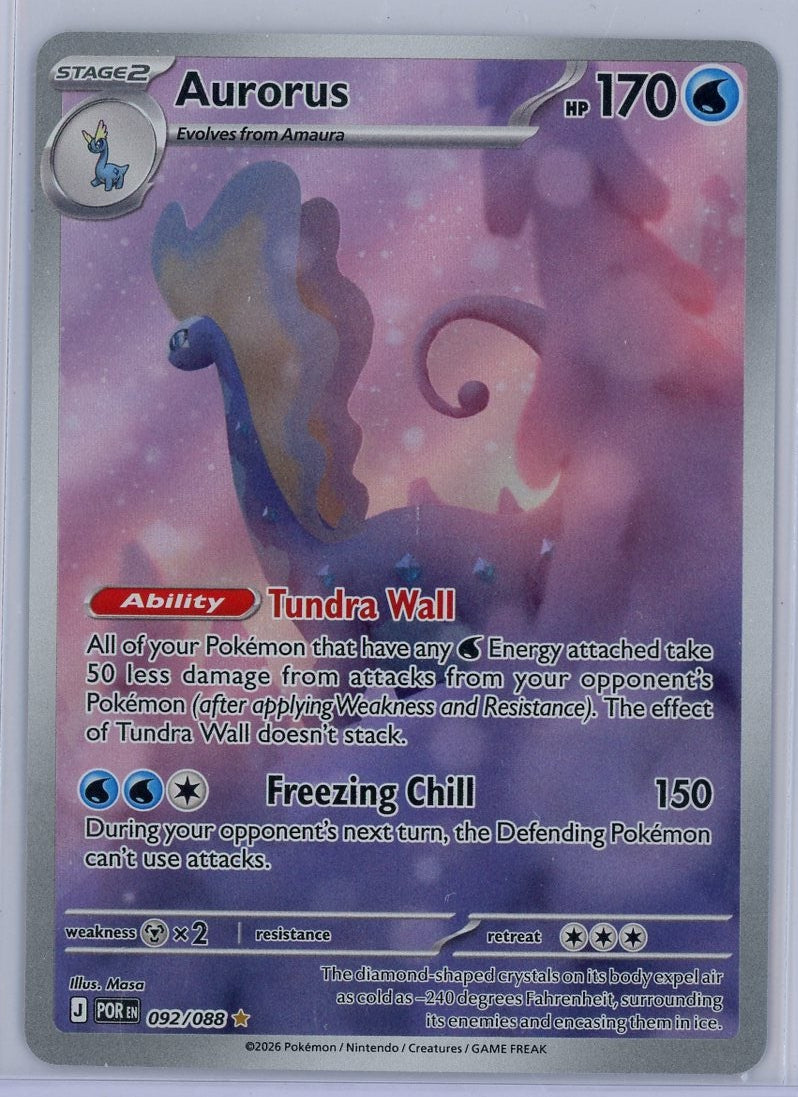 Aurorus Pokémon Perfect Order Illustration Rare #092/088