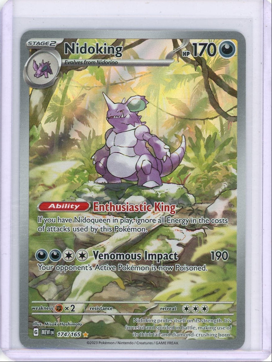 Nidoking Pokémon 151 Illustration Rare #174/165