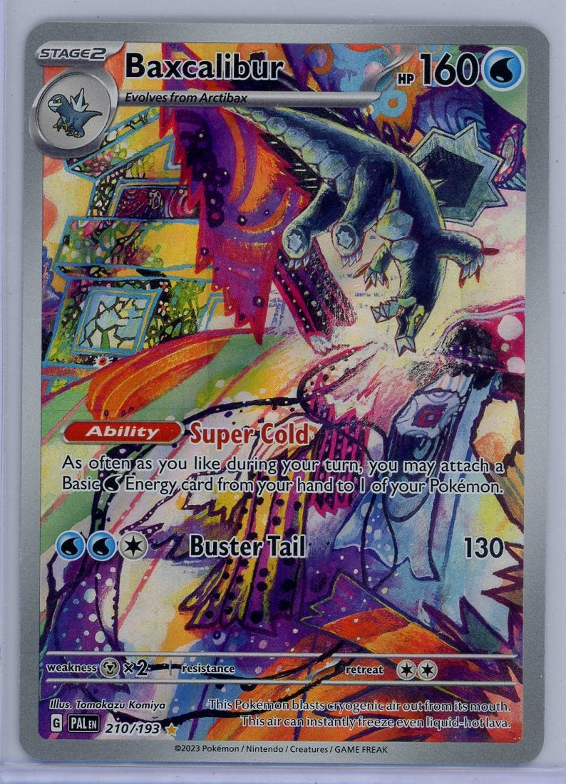 Baxcalibur Pokémon Paldea Evolved Illustration Rare #210/193