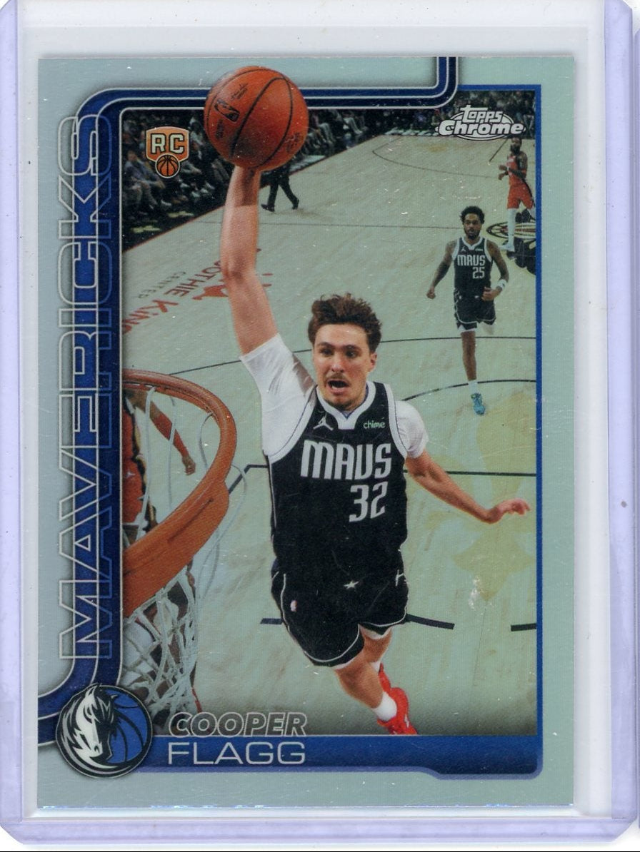Cooper Flagg 2025-26 Topps Chrome Update refractor rookie card