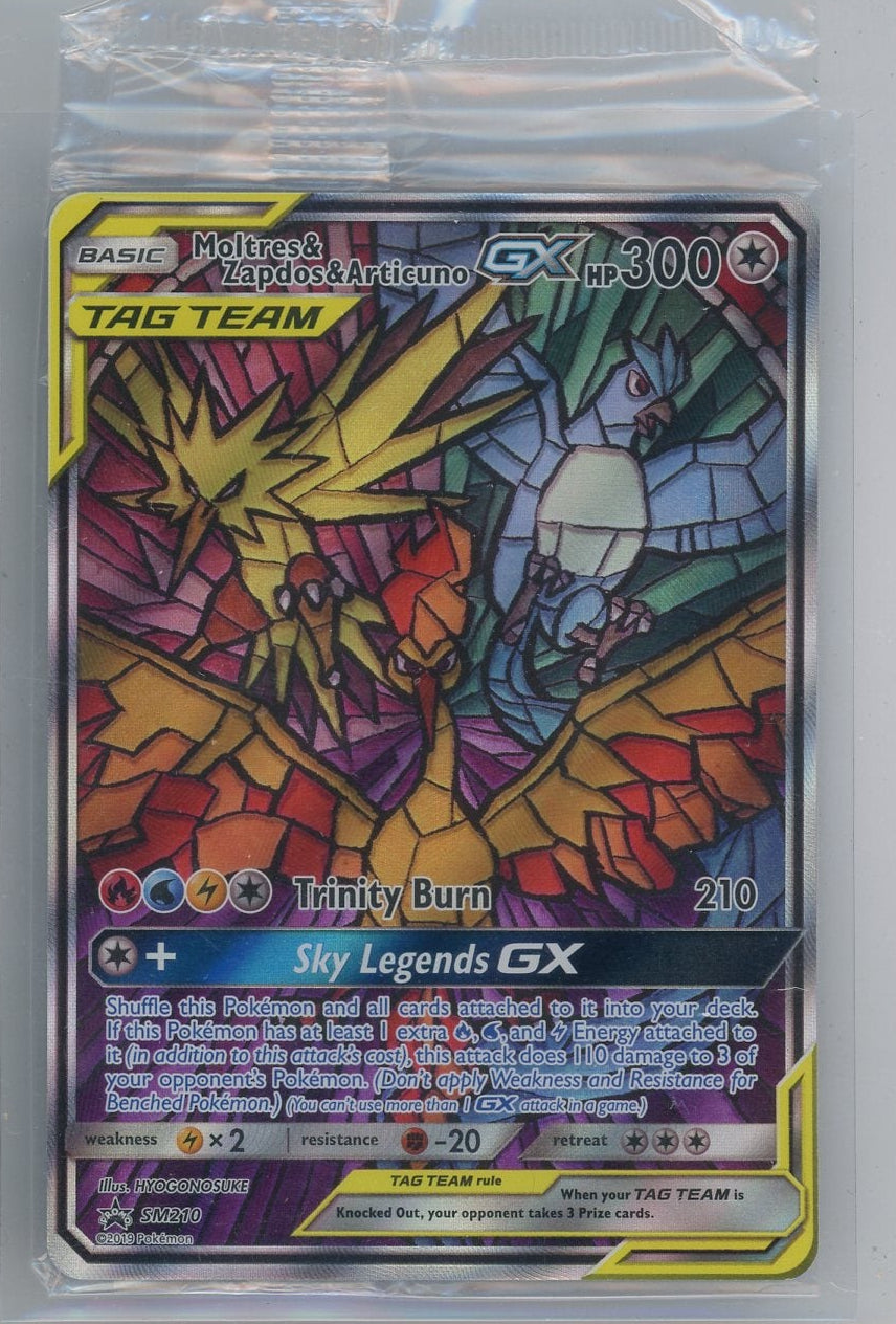 Moltres & Zapdos & Articuno GX Pokémon Black Star Promo #SM210 (Sealed)