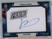 Jalen Duren 2022 Panini Rookie VIP Patch Autograph #'d 07/10